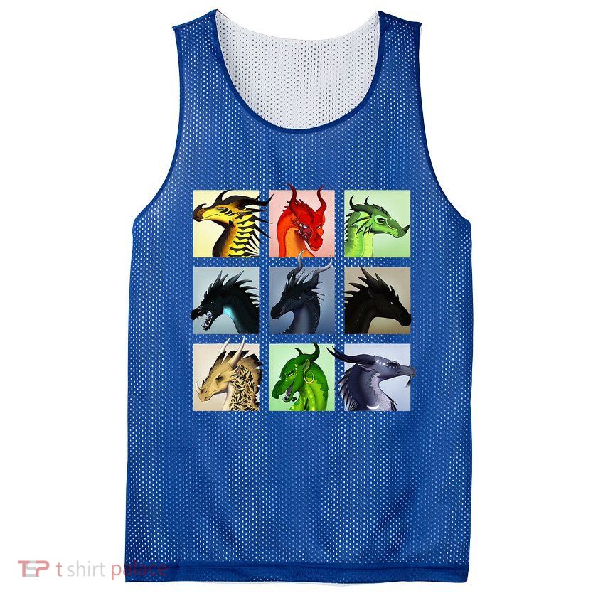 WING OF FIRES LEGENDS FATHOM DARKSTALKER CLEARSIGHT  Mesh Reversible Basketball Jersey Tank