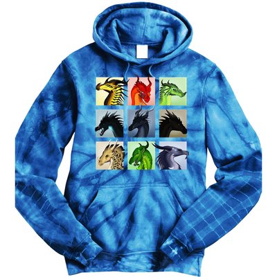 WING OF FIRES LEGENDS FATHOM DARKSTALKER CLEARSIGHT  Tie Dye Hoodie