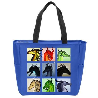 WING OF FIRES LEGENDS FATHOM DARKSTALKER CLEARSIGHT  Zip Tote Bag