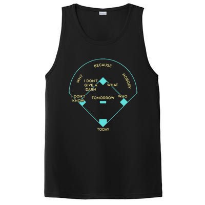 Who's on First Funny Baseball Positions Names PosiCharge Competitor Tank