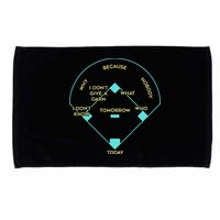 Who's on First Funny Baseball Positions Names Microfiber Hand Towel