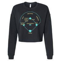 Who's on First Funny Baseball Positions Names Cropped Pullover Crew