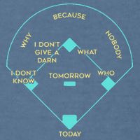 Who's on First Funny Baseball Positions Names Garment-Dyed Sweatshirt