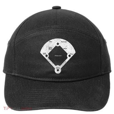 Whos On First Distressed Abbott Costello 7-Panel Snapback Hat