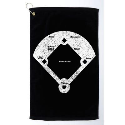 Whos On First Distressed Abbott Costello Golf Towel