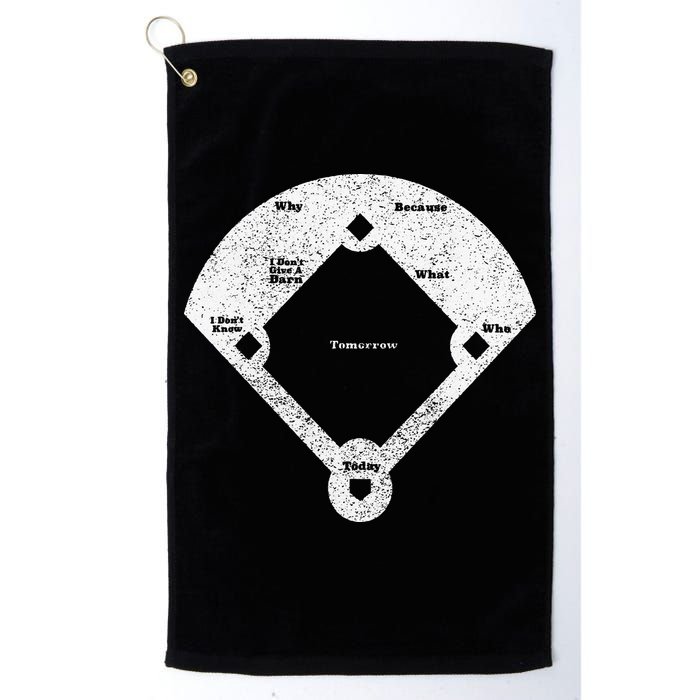 Whos On First Distressed Abbott Costello Golf Towel