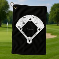 Whos On First Distressed Abbott Costello Golf Towel