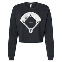 Whos On First Distressed Abbott Costello Cropped Pullover Crew