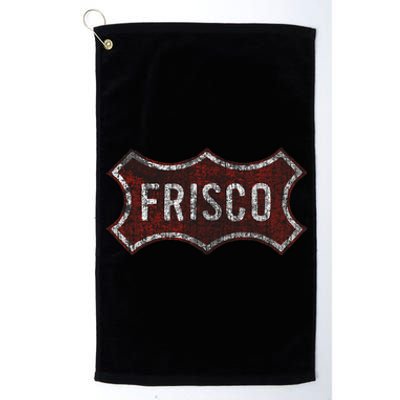 Worn Out Frisco Texas Platinum Collection Golf Towel