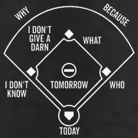 Whos On First Funny Baseball Positions Names Dark 7 Panel Mesh Trucker Snapback Hat