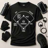 Whos On First Funny Baseball Positions Names Dark Cooling Performance Crew T-Shirt