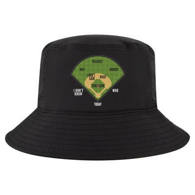 Whos On First Baseball For A Whos On First Baseball Fan Cool Comfort Performance Bucket Hat