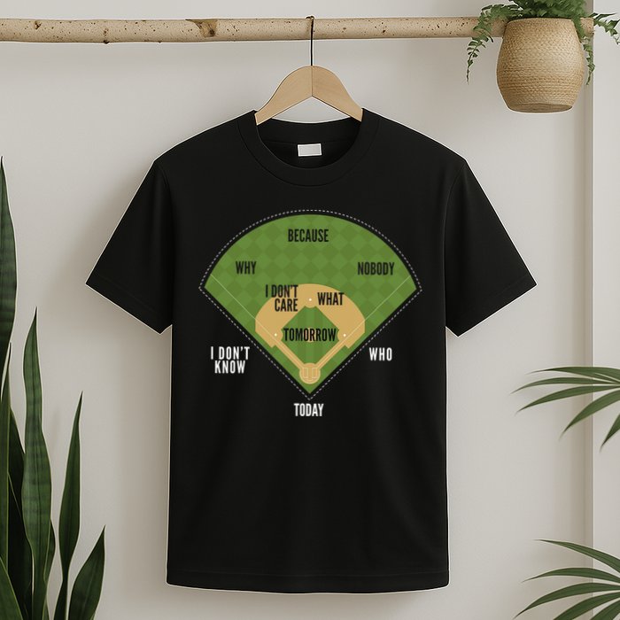 Whos On First Baseball For A Whos On First Baseball Fan T-Shirt