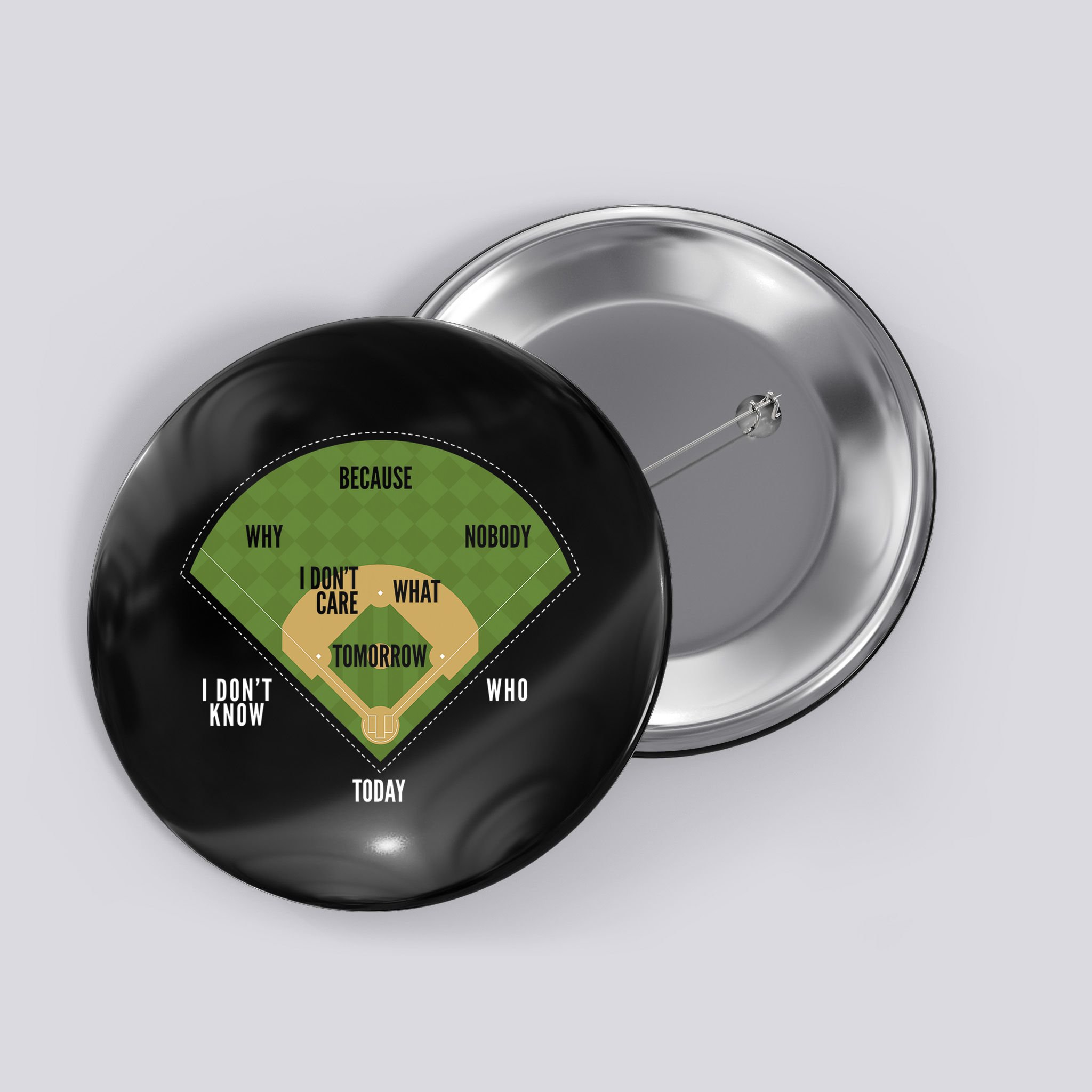 Whos On First Baseball For A Whos On First Baseball Fan Button