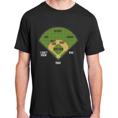 Whos On First Baseball For A Whos On First Baseball Fan Adult ChromaSoft Performance T-Shirt