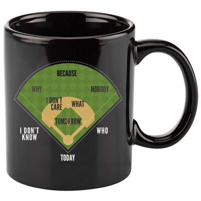 Whos On First Baseball For A Whos On First Baseball Fan 11oz C Handle Ceramic Mug