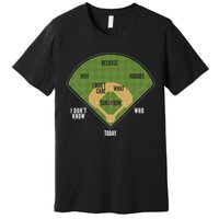Whos On First Baseball For A Whos On First Baseball Fan Premium T-Shirt