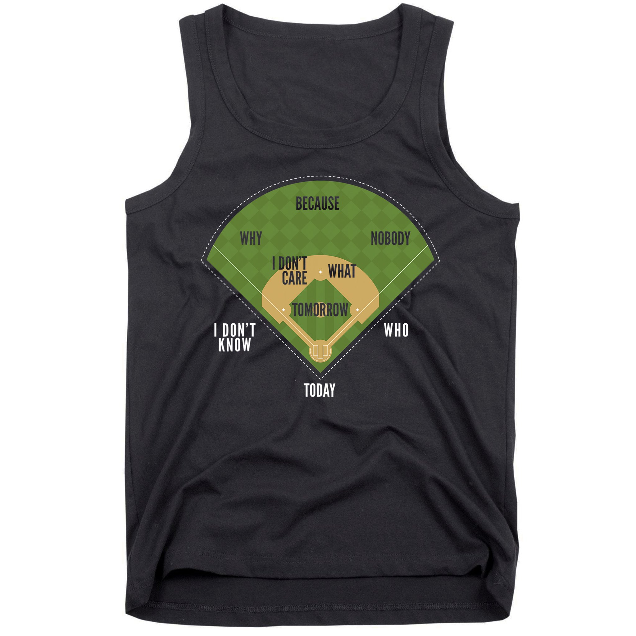 Whos On First Baseball For A Whos On First Baseball Fan Tank Top