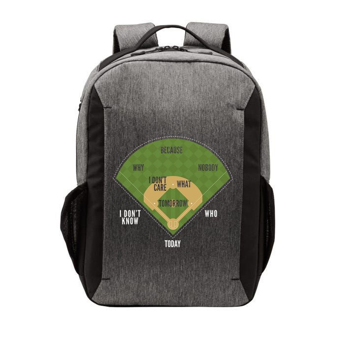 Whos On First Baseball For A Whos On First Baseball Fan Vector Backpack