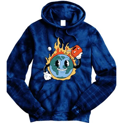 World On Fire Tie Dye Hoodie