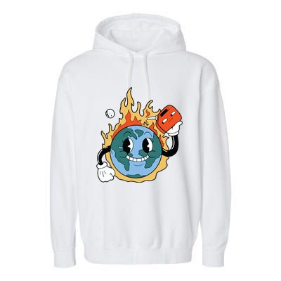 World On Fire Garment-Dyed Fleece Hoodie