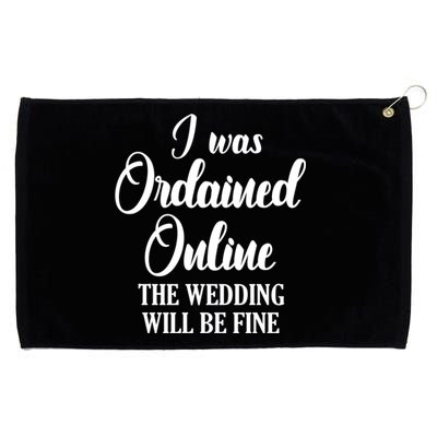 Wedding Officiant Fine Internet Ordained Minister Gift Grommeted Golf Towel