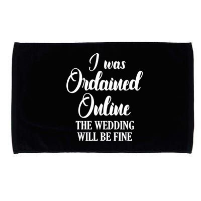 Wedding Officiant Fine Internet Ordained Minister Gift Microfiber Hand Towel