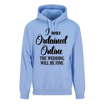 Wedding Officiant Fine Internet Ordained Minister Gift Unisex Surf Hoodie