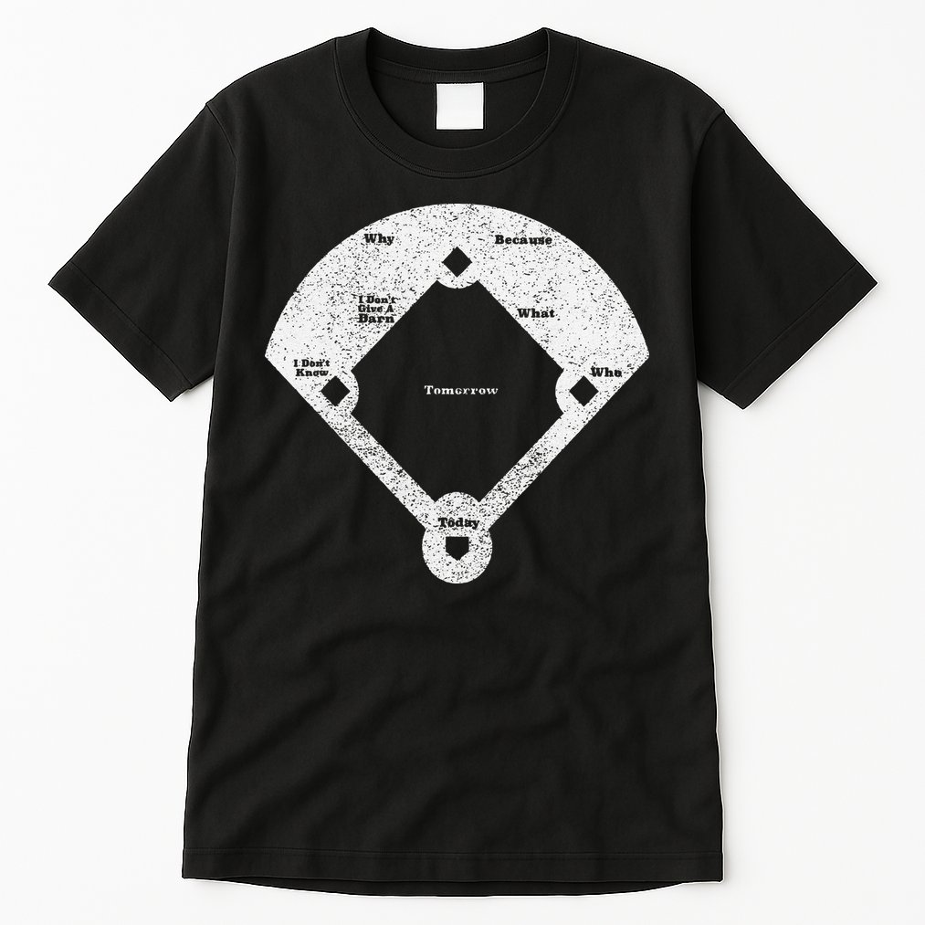 Who's On First Baseball Funny Baseball Mom Tall T-Shirt