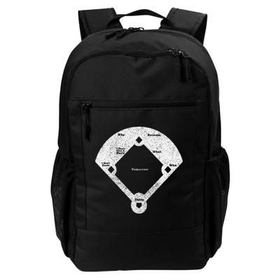 Who's On First Baseball Funny Baseball Mom Backpack