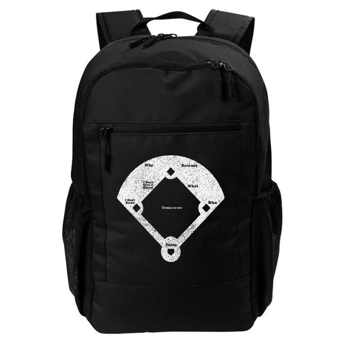 Who's On First Baseball Funny Baseball Mom Backpack