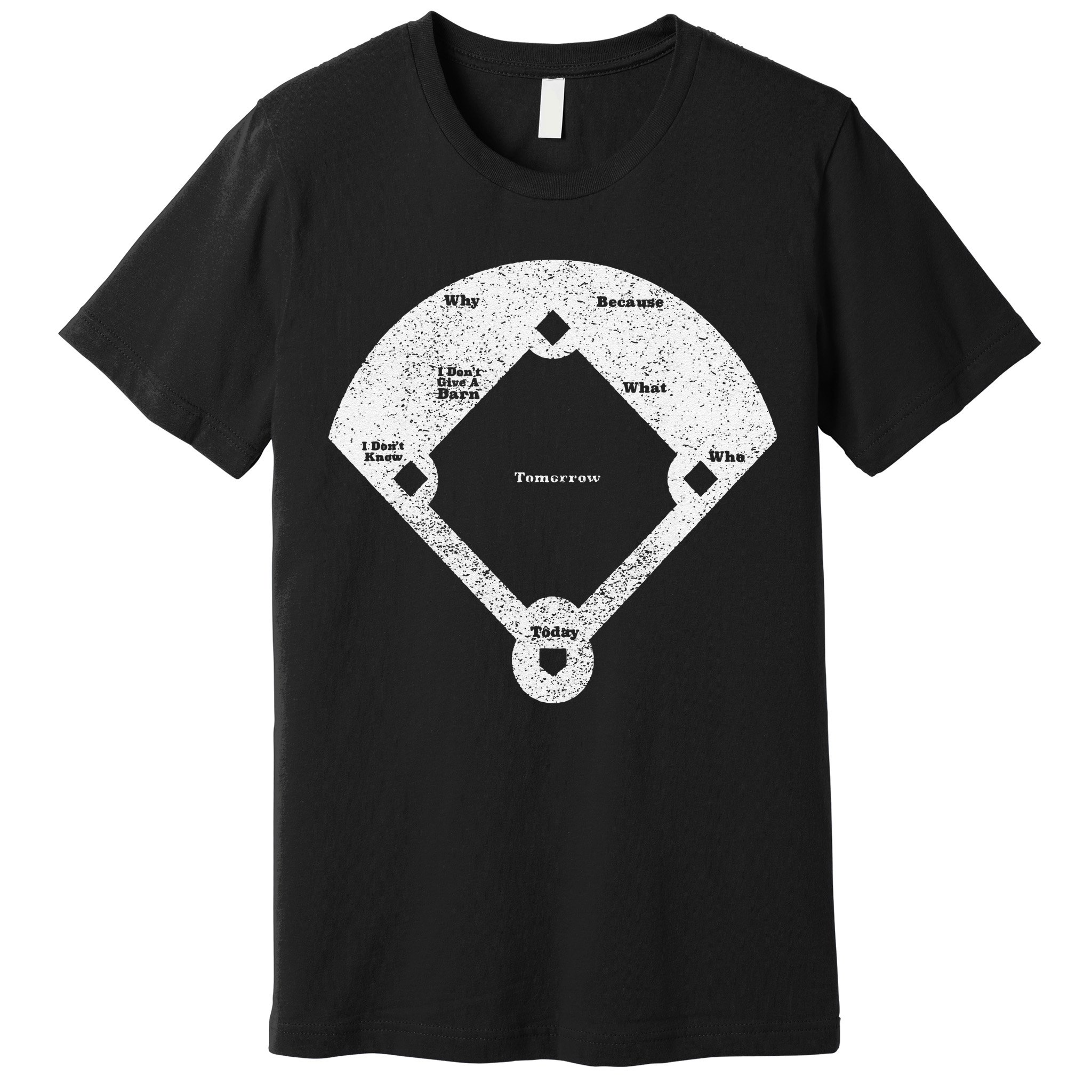 Who's On First Baseball Funny Baseball Mom Premium T-Shirt