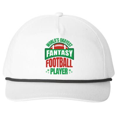 World's Okayest Fantasy Football Player Snapback Five-Panel Rope Hat