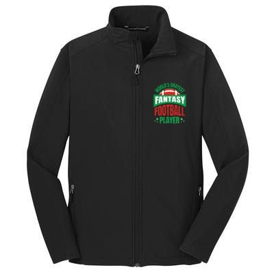 World's Okayest Fantasy Football Player Core Soft Shell Jacket