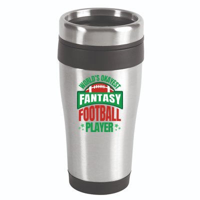 World's Okayest Fantasy Football Player 16oz Travel Tumbler
