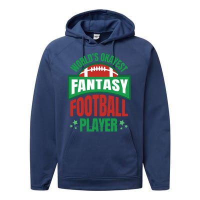 World's Okayest Fantasy Football Player Performance Fleece Hoodie