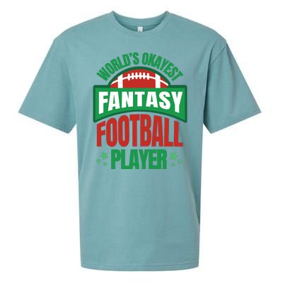 World's Okayest Fantasy Football Player Sueded Cloud Jersey T-Shirt