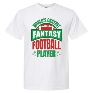 World's Okayest Fantasy Football Player Garment-Dyed Heavyweight T-Shirt