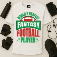 World's Okayest Fantasy Football Player Cooling Performance Crew T-Shirt