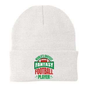 World's Okayest Fantasy Football Player Knit Cap Winter Beanie