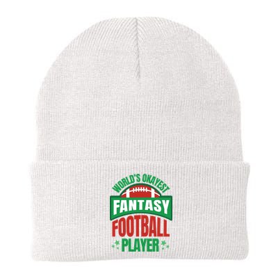 World's Okayest Fantasy Football Player Knit Cap Winter Beanie