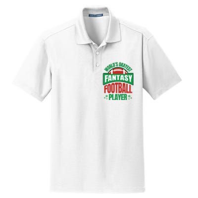 World's Okayest Fantasy Football Player Dry Zone Grid Polo