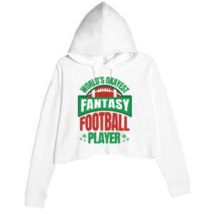 World's Okayest Fantasy Football Player Crop Fleece Hoodie