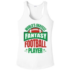 World's Okayest Fantasy Football Player Ladies PosiCharge Competitor Racerback Tank