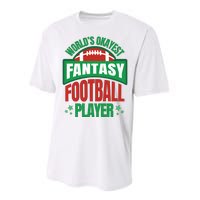 World's Okayest Fantasy Football Player Performance Sprint T-Shirt