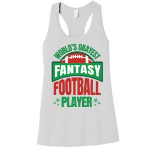 World's Okayest Fantasy Football Player Women's Racerback Tank