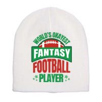 World's Okayest Fantasy Football Player Short Acrylic Beanie