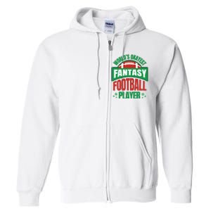 World's Okayest Fantasy Football Player Full Zip Hoodie