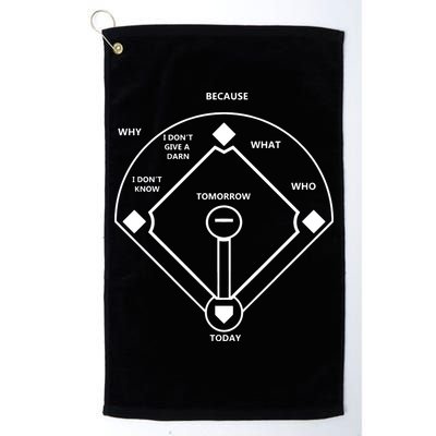 Whos On First Baseball Love Funny Classic Golf Towel