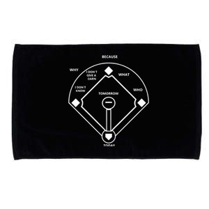 Whos On First Baseball Love Funny Classic Microfiber Hand Towel